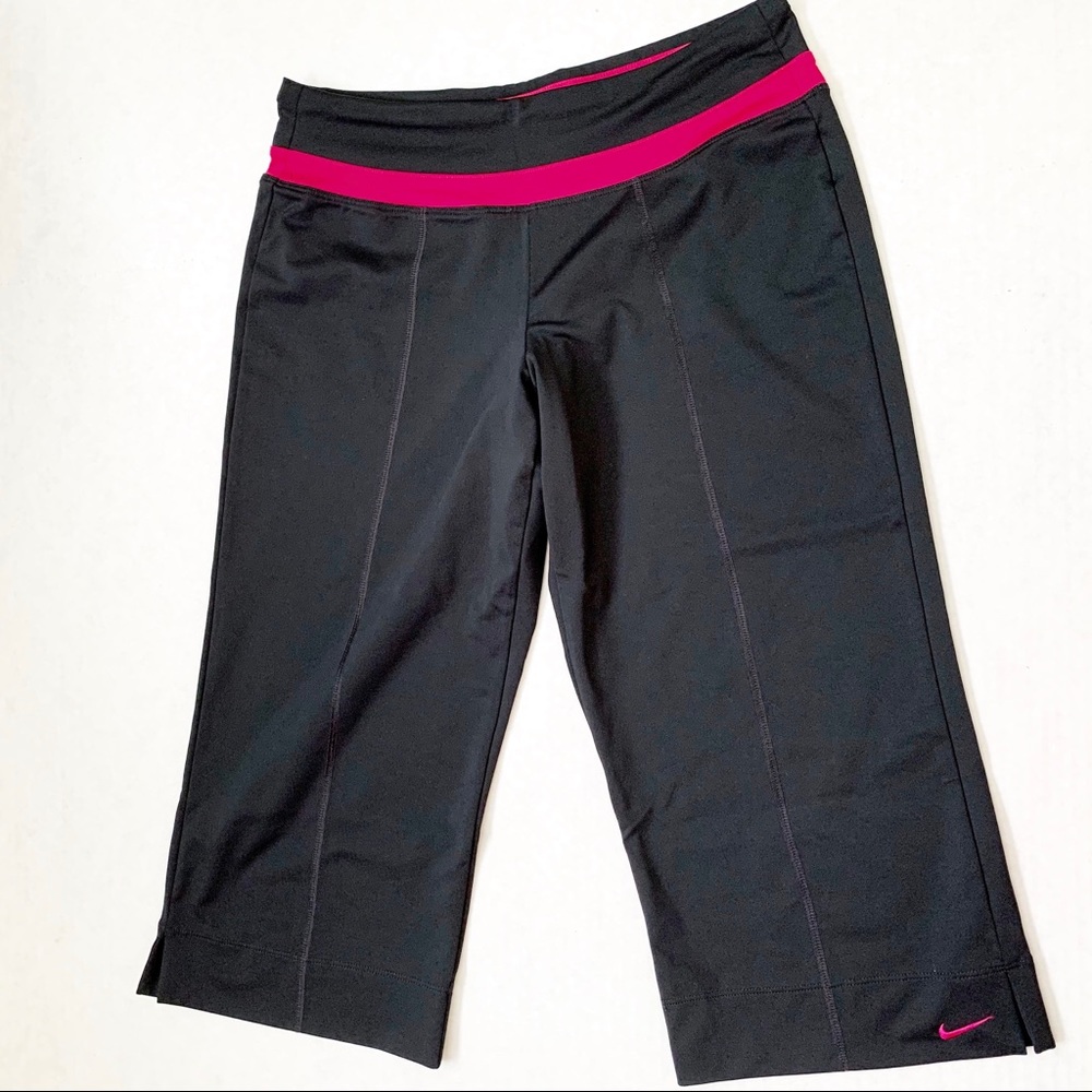 Nike Dri-Fit Capri Athletic Workout Pants black